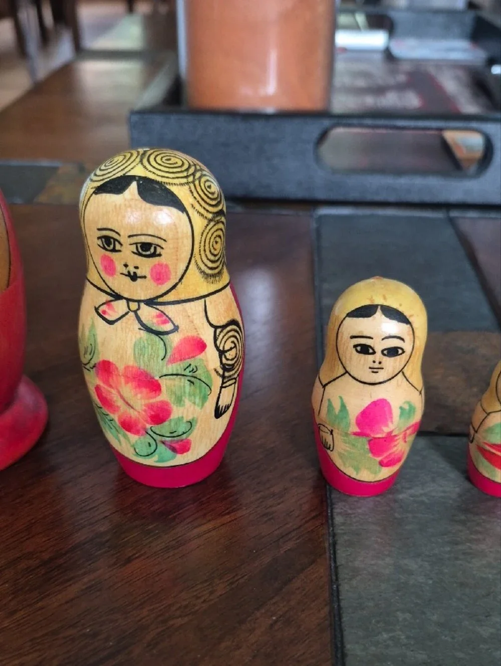 Hand-Painted Wooden Matryoshka Nesting Dolls